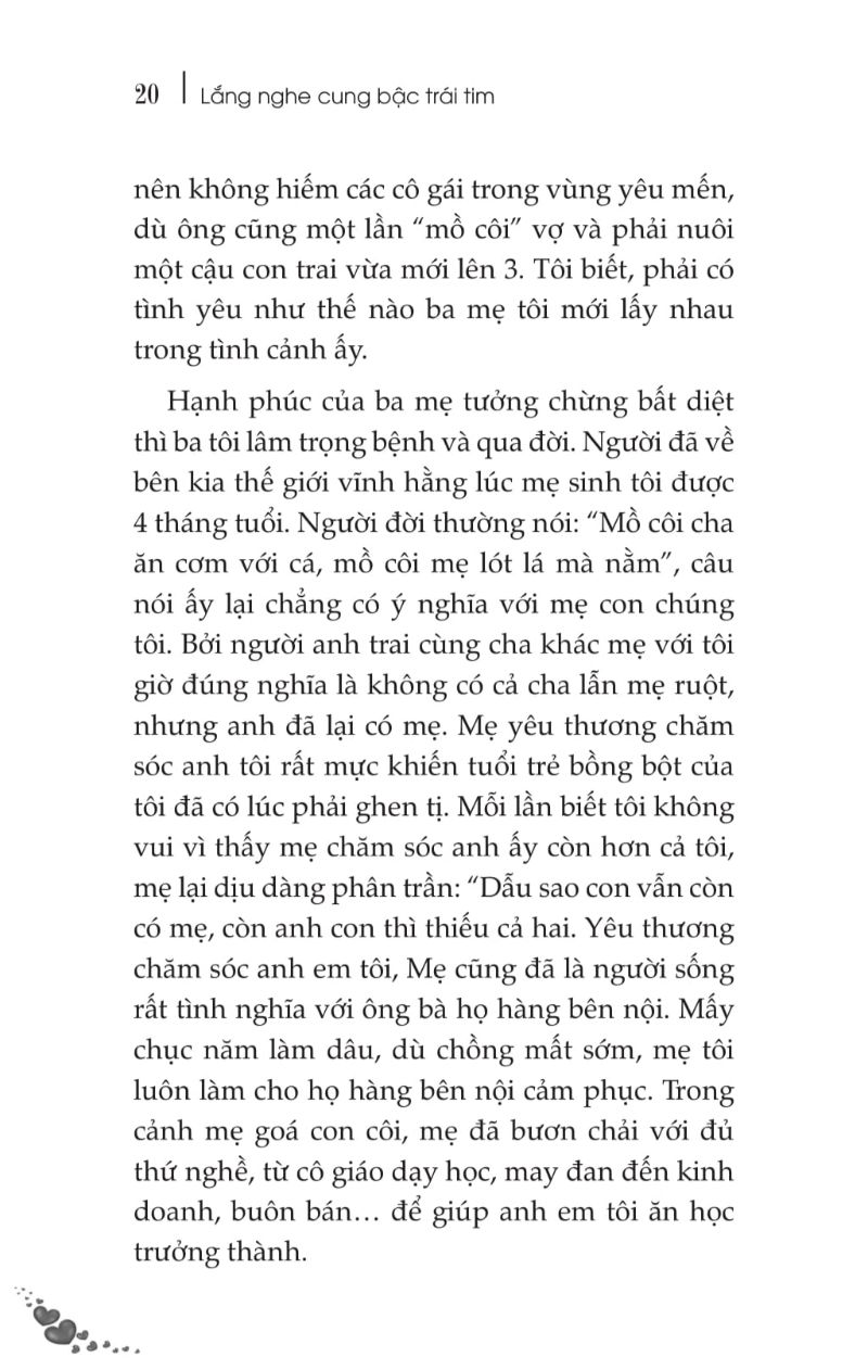 Lắng nghe cung bậc trái tim (130x205mm) Tản văn 15052019-020